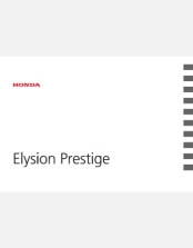 HONDA ELYSION PRESTIGE 2012 2013 & 2014 OWNERS MANUAL IN ENGLISH